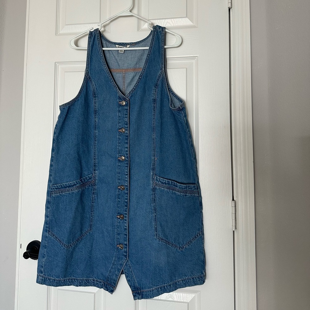 American Eagle Outfitters Light Blue Denim Top